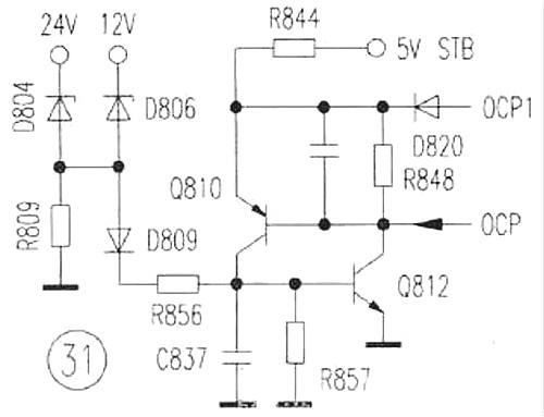 24V開關(guān)電源電路圖