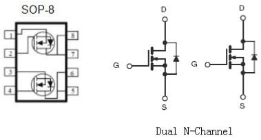 無(wú)線充MOS管,KNE4603A2,7A/30V