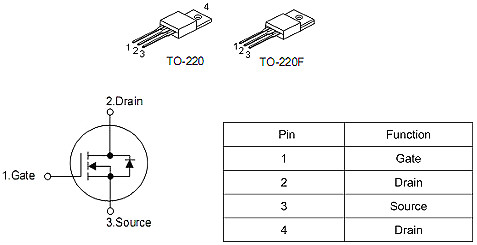 國產(chǎn)MOS管 KNF6140A 10A/400V TO-220、TO-220F封裝-KIA MOS管