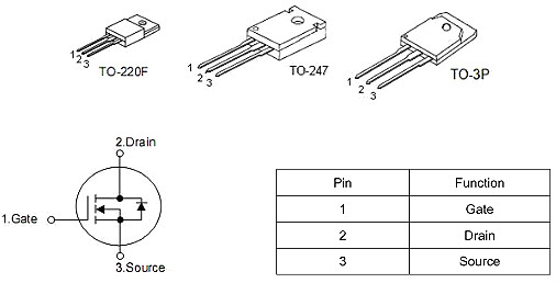 MOS管 20N50 20A/500V規(guī)格書參數(shù) 原裝正品 質(zhì)量保證 免費(fèi)送樣-KIA MOS管