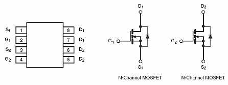 MOS管6A20V KIA9926A