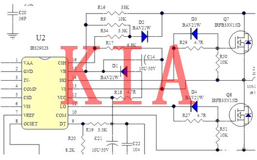 場效應(yīng)管功放電路圖