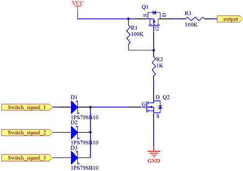 MOS管負(fù)載開關(guān)電路