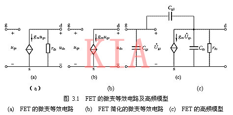 場(chǎng)效應(yīng)管的微變等效電路分析-KIA MOS管