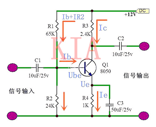 三極管放大電路干貨：偏置電路如何計(jì)算確定？-KIA MOS管