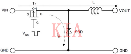 電感的升壓、降壓原理圖文分析-KIA MOS管