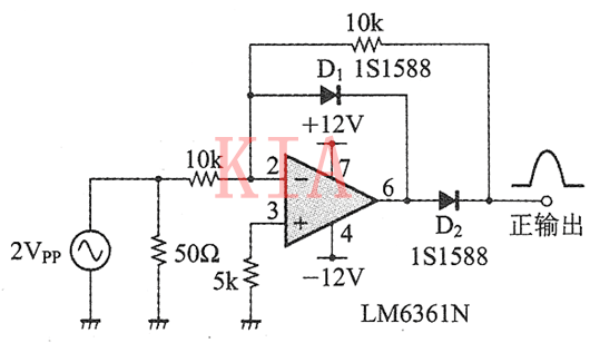 ?電子電路：反相型理想二極管電路圖分析-KIA MOS管