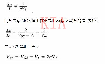 MOSFET 弱反型 亞閾值