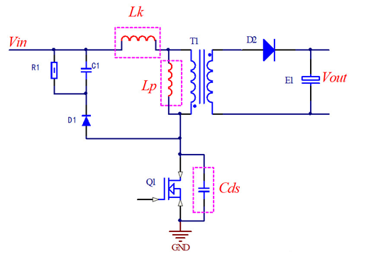 開關(guān)電源 RCD鉗位電路