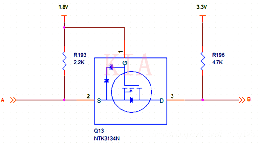 【電路設(shè)計(jì)】NMOS做電平轉(zhuǎn)換電路圖解-KIA MOS管