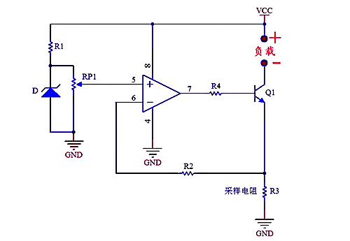 運算放大器與MOS管組成的恒流源電路-KIA MOS管