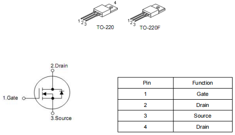 逆變器mos管,500v15a,?KNX6650A場效應(yīng)管中文資料-KIA MOS管