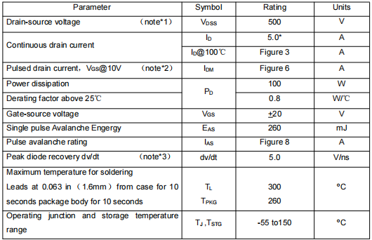 充電器mos管,?KIA5N50HD