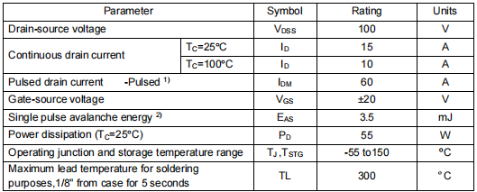 100v15a場(chǎng)效應(yīng)管,KND6610A